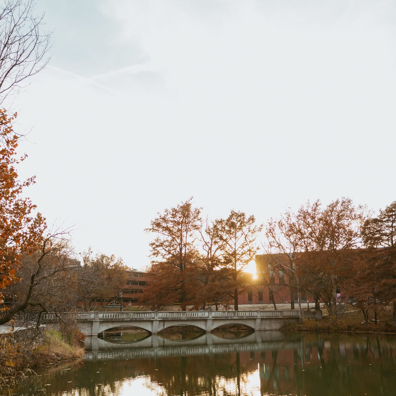 Sunset at Emporia State University